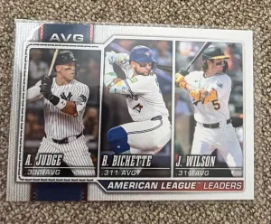 2026 Topps 75 American League AVG Leaders