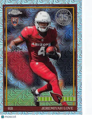 2026 Topps Chrome Jeremiyah Love Mojo Refractor Rookie RC #91TRC-9 Arizona Cardinals