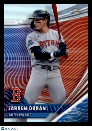 2026 Topps Chrome Jarren Duran #RVA-20 Chrome Rivals Away