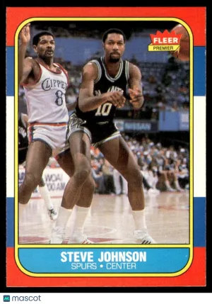 1986 Basketball Steve Johnson #55