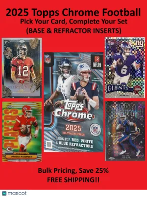 2025 Topps Chrome Kam Chancellor Refractor Checklist Rookie Chase Insert