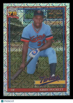 Kirby Puckett 2026 Topps Chrome 75th Anniversary 1991 Chrome Silver Pack Mojo #U91C-69 Minnesota Twins