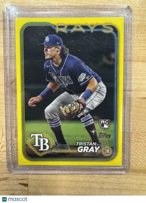 2022 Topps Series 2 Tristan Gray #483 Yellow RC