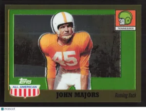 2005 Topps All American Johnny Majors #38 Gold Chrome SN