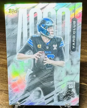 2026 Topps - 4000 Yard Club - Jared Goff #4YC-2