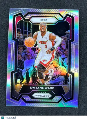 2023-24 Panini Prizm 182 Dwyane Wade HOF Prizm Silver Miami Heat