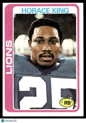 1978 Football Horace King #178