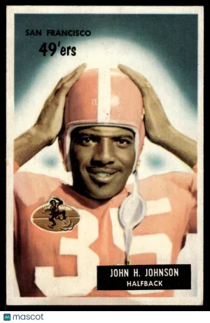 1955 Football Card John H. Johnson #42