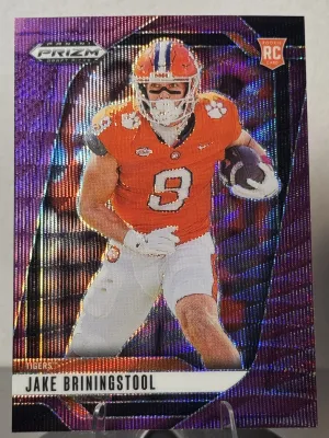 2025 Panini Prizm Draft Picks #18 Jake Briningstool Prizms Purple Wave
