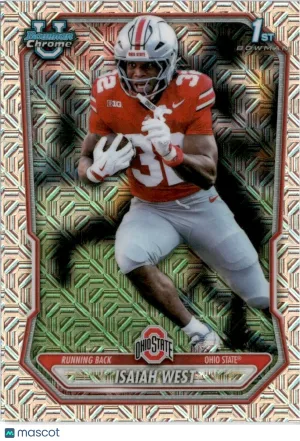2026 Bowman Chrome University Isaiah West Mojo Refractor #BCP-117