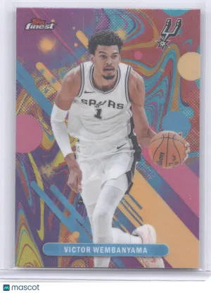 2025 Topps Finest Victor Wembanyama #98 Oil Spill Refractor