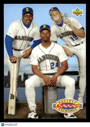 1992 Upper Deck Ken Griffey Jr. Kevin Mitchell Jay Buhner #55