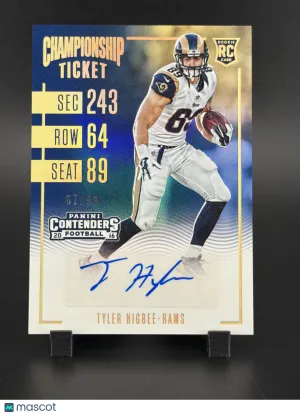 2016 Panini Contenders Tyler Higbee #127 Championship Ticket /99 RC