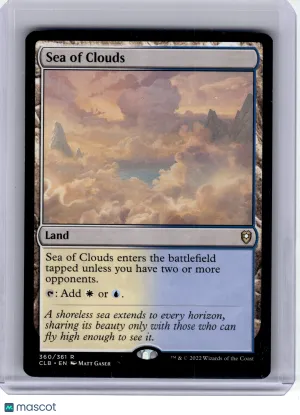 2022 Magic: The Gathering—Sea of Clouds #360 Commander Legends: Battle for Baldur's Gate—Rare Non-Foil