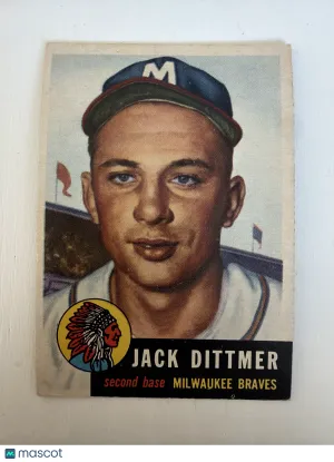 1953 Topps Jack Dittmer #212