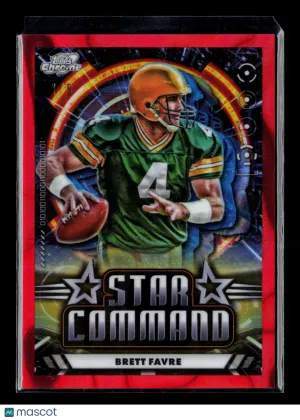 2024 Topps Chrome Star Command Brett Favre #SC-10 Red Refractor