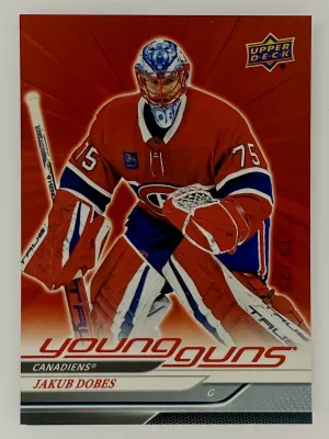 2024-25 Upper Deck Jakub Dobes Young Guns Red Outburst