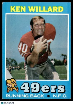 1971 Football Ken Willard #129