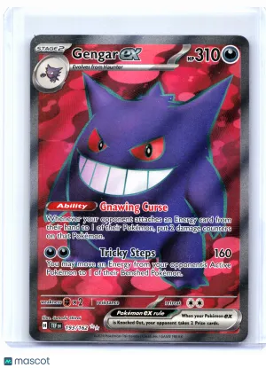 2024 Pokemon—Gengar ex #193/162 Temporal Forces—Ultra Rare Holo