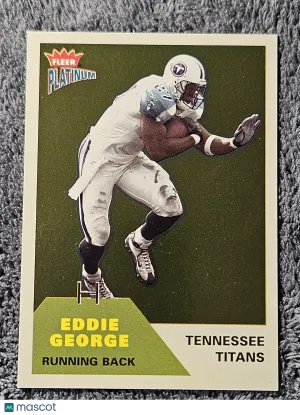 2002 Fleer Platinum #196 Eddie George Finish 018/100