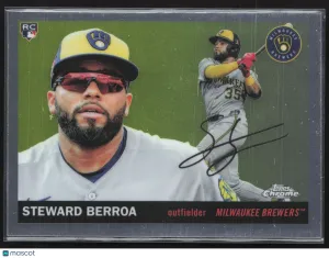 2025 Topps Heritage Chrome Steward Berroa #335 RC