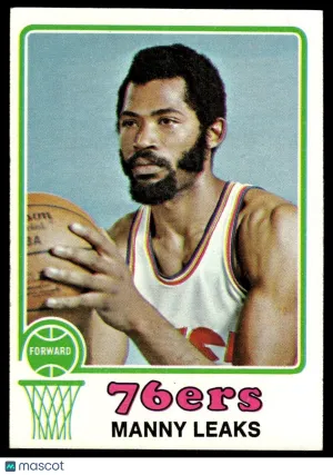 1973 Basketball Manny Leaks #74