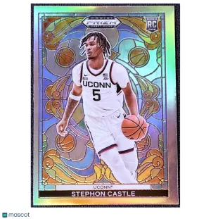 2024 Panini Prizm Draft Picks Stained Glass Stephon Castle #11 RC