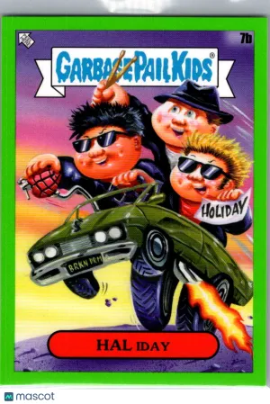 Hal Iday 2025 Topps Garbage Pail Kids x Green Day Green Border #7b