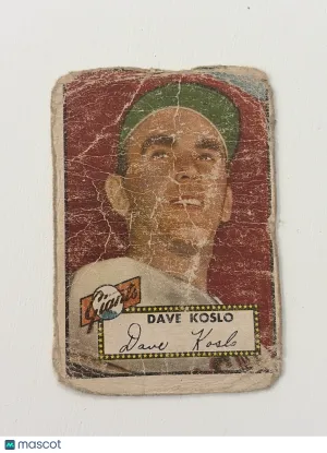 1952 Topps Dave Koslo #336 Low grade