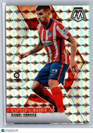 Angel Correa 2020-21 Panini Mosaic LaLiga Mosaic Prizm #99 Atletico Madrid Soccer Card