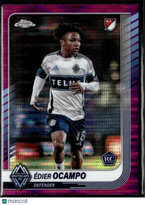 2025 Topps Chrome MLS Édier Ocampo #54 Pink Refractor RC
