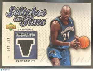 Chronology Kevin Garnett Stitches in Time #SIT-KG Minnesota Timberwolves