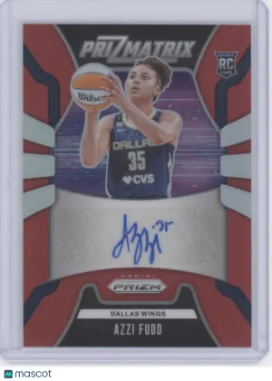 2026 Panini Prizm Azzi Fudd #PS-AF Red Prizmatrix /99 Auto RC
