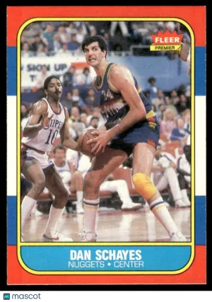1986 Basketball Dan Schayes #98