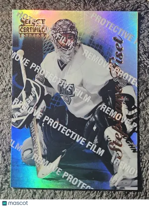 1996 Select Certified #8 Stephane Fiset Mirror Blue W/Coating protective film