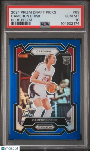 Cameron Brink 2024 Panini Prizm Draft Picks #89 Blue 158/199 PSA 10 - Stanford Cardinal