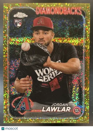 Chrome Update Jordan Lawlar Image Variations Gold Speckle Refractor #USC51 Arizona Diamondbacks