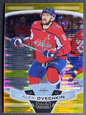 Alex Ovechkin 2019-20 O-Pee-Chee Platinum Seismic Gold /50 #25