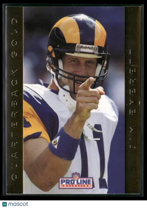 1992 Pro Line Collection Jim Everett #6 Quarterback Gold