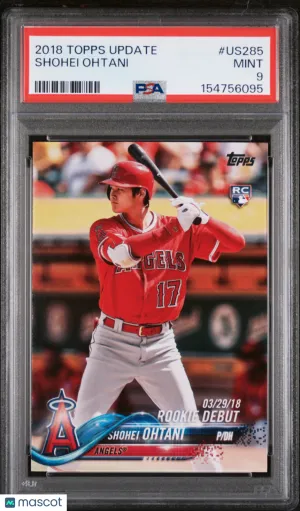 2018 Topps Update Shohei Ohtani #US285 RC PSA 9