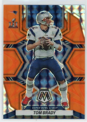 2022 Mosaic #292 Tom Brady Super Bowl MVP Prizm Reactive Orange