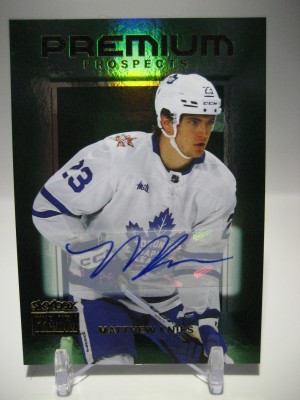 2023-24 Skybox Metal Universe #PP-12 Matthew Knies Emerald Stars Auto 24/25
