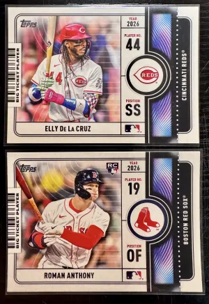 Big Ticket Player Inserts/ Roman Anthony & Ella De La Cruz