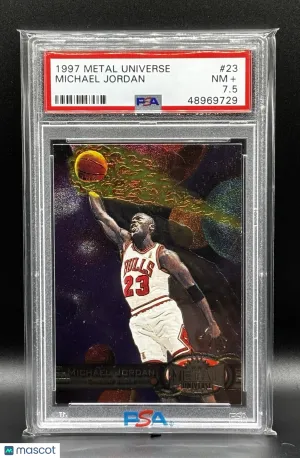Michael Jordan 1997 METAL UNIVERSE PSA 7.5 #23