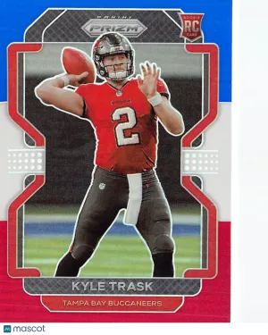 2021 Panini Prizm Football Kyle Trask Red White and Blue Rookie RC #339 Tampa Bay Buccaneers