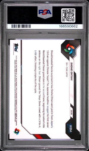 2026 Topps Now World Baseball Classic Shohei Ohtani #WB4 back