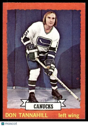 1973 Hockey Card Don Tannahill #69