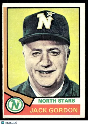 1974 Hockey Card Jack Gordon #238
