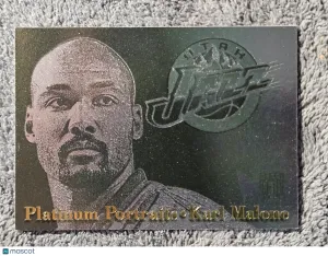 1996 Fleer Metal Universe Platinum Portraits #7 Karl Malone