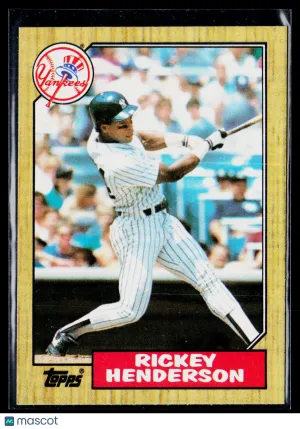 1987 Topps Rickey Henderson #735
